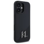 Karl Lagerfeld KLHMP16SSCMKMPCK iPhone 16 6.1" black hardcase Silicone Shadow Metal Initial - imagine 4