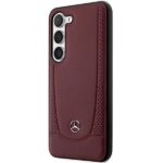Mercedes MEHCS23MARMRE S23+ S916 Red Hardcase Leather Urban Bengale - imagine 2