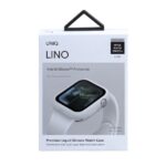 UNIQ Lino Case Apple Watch Series 4/5/6/SE/SE3 44mm. dove white - imagine 4