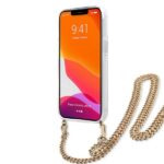 Guess GUHCP13LKBCLE iPhone 13 Pro / 13 6,1" Leopard hardcase Gold Strap - imagine 5