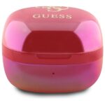 Guess Bluetooth headphones GUTWSJ144ESF TWS + docking station fuschia Iridescent 4G Printed Logo - imagine 3