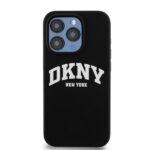 DKNY DKHMP14LSNYACH iPhone 14 Pro 6.1" black hardcase Liquid Silicone White Printed Logo MagSafe - imagine 3
