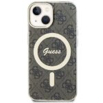 Guess GUHMP15SH4STW iPhone 15 / 14 / 13 6.1" brown hardcase IML 4G MagSafe - imagine 3