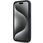 DKNY DKHCP15S3DRPWK iPhone 15 / 14 / 13 6.1" black hardcase 3D Rubber Repeat Pattern - imagine 5