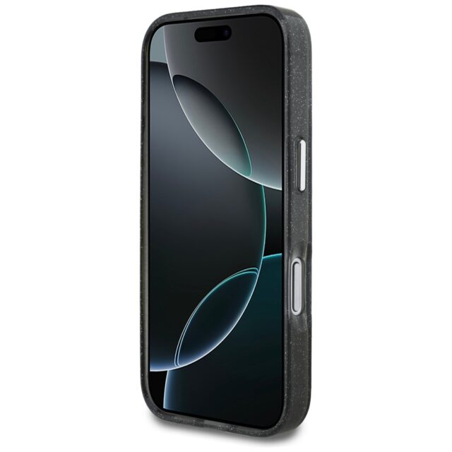 Karl Lagerfeld IML Glitter Karl & Choupette Sketch Logo MagSafe Case for iPhone 17 Pro Black - imagine 5