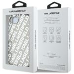 Case Karl Lagerfeld IML Repeat Logo for iPhone 16e silver - imagine 7
