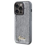 Guess GUHCP14XPSFDGSS iPhone 14 Pro Max 6.7" silver hardcase Sequin Script Metal - imagine 2