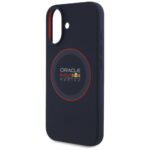 Red Bull RBHMP16S24SIILVR iPhone 16 6.1" hardcase navy Silicone Red Ring MagSafe - imagine 6
