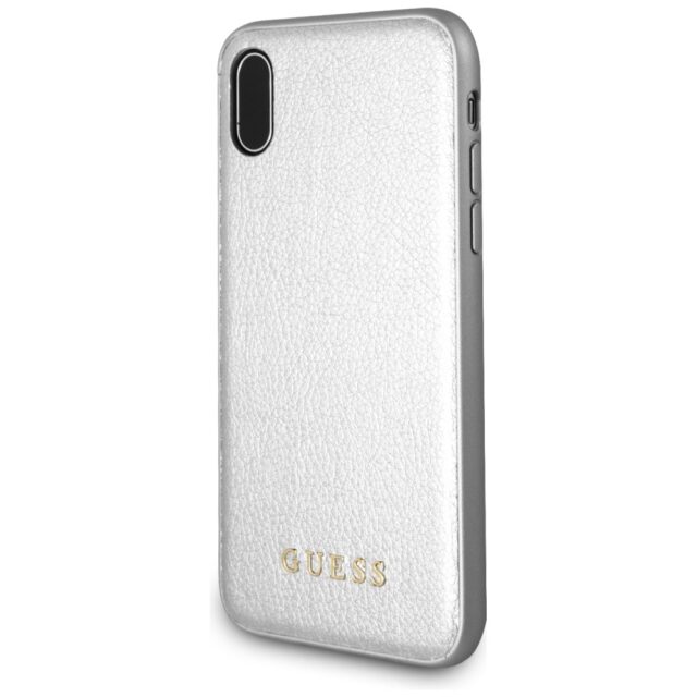 Guess GUHCPXIGLSI iPhone X silver hard case Iridescent - imagine 4