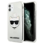 Karl Lagerfeld KLHCN61CHTUGLS iPhone 11 6,1" / Xr silver hardcase Glitter Choupette