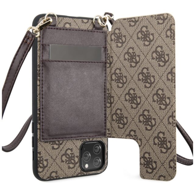 Guess GUHCN65CB4GB iPhone 11 Pro Max/brown hard case 4G Crossbody - imagine 3