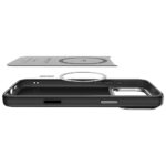 Spigen Enzo Aramid "T" Mag MagSafe Case for iPhone 17 Pro Max Black Silver - imagine 7