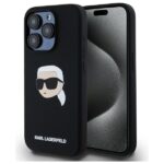 Karl Lagerfeld KLHMP15XSKHPPLK iPhone 15 Pro Max 6.7" black hardcase Silicone Karl Head Print