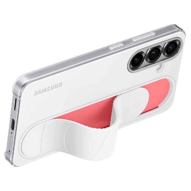 Samsung Standing Grip Case for Galaxy S25 white - imagine 4