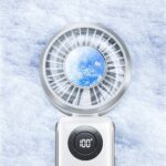 Handheld fan AWEI F39 Fast Ice white - imagine 2