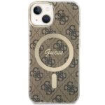 Guess GUHMP14SH4STW iPhone 14 / 15 / 13 6.1"brown hardcase 4G MagSafe - imagine 2