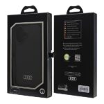 Audi Silicone Case iPhone 16 6.1" black hardcase AU-LSRIP16-Q3/D1-BK - imagine 7
