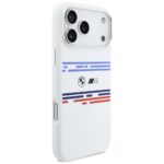 BMW M Silicon Horizontal Line MagSafe Case for iPhone 17 Pro Max White - imagine 4