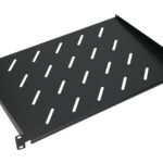 Extralink 1U 300mm Black | Shelf | 19", for wall cabinets