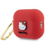Hello Kitty HKAP23DKHSF AirPods Pro 2 (2022/2023) Cover Fuchsia Silicone 3D Kitty Head - imagine 3