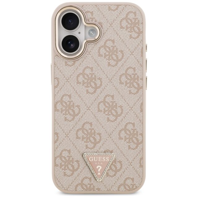 Case Guess 4G Triangle Logo MagSafe for iPhone 17 pink gold - imagine 3