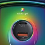 USAMS Car charger C37 1xUSB+1xUSB-C 60W + Lightning cable 30W PD+QC Fast Charge black CC193CC0 - imagine 8