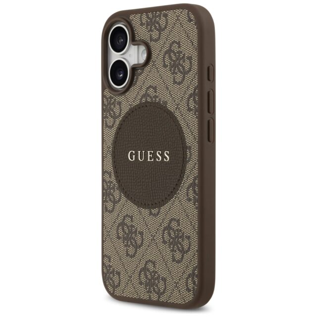 Case Guess 4G Circle Classic Logo        MagSafe for iPhone 17  brown - imagine 2