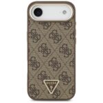 Case Guess 4G Triangle Logo MagSafe for iPhone Air brown gold - imagine 3