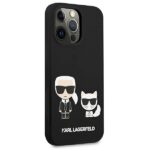 Karl Lagerfeld KLHCP13LSSKCK iPhone 13 Pro / 13  6,1" hardcase black Silicone Karl & Choupette - imagine 4