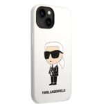 Karl Lagerfeld KLHCP14SSNIKBCH iPhone 14/ 15 / 13 6,1" hardcase white Silicone Ikonik - imagine 4