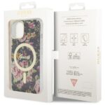 Guess GUHMP14SHCFWSK iPhone 14 / 15 / 13 6.1" black hardcase Flower MagSafe - imagine 8