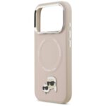 Karl Lagerfeld Karl & Choupette Pins MagSafe Case for iPhone 17 Pro Pink - imagine 6