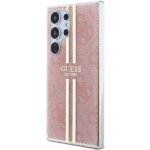 Guess GUHCS24LH4PSEGP S24 Ultra S928 pink hardcase IML 4G Gold Stripe - imagine 2