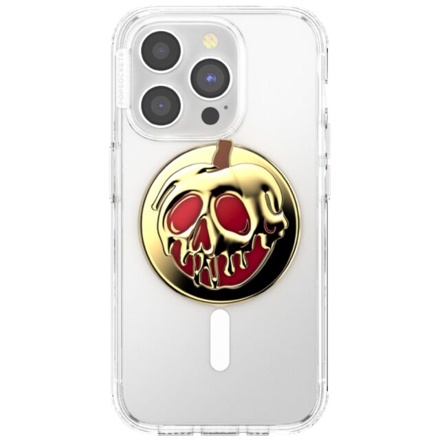 Grip and stand for phone Popsockets Round Disney Enamel Poison Apple MagSafe gold 1 - imagine 4