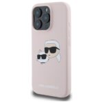 Karl Lagerfeld KLHMP16XSKCHPPLP iPhone 16 Pro Max 6.9" pink hardcase Silicone Double Heads Pri - imagine 2