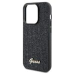 Guess GUHCP13LPMSDGSK iPhone 13 Pro / 13 6.1" black hardcase Disco Metal Script - imagine 6