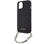 Karl Lagerfeld KLHCP14SSACKLHPK iPhone 14 / 15 / 13 6.1" black hardcase Saffiano Monogram Chai - imagine 5