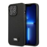 Karl Lagerfeld KLHCP13LSFMP2K iPhone 13 Pro / 13 6,1" hardcase black Saffiano Plaque