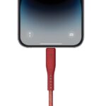 ENERGEA Flow USB-C to Lightning C94 MFI Cable 1.5m Red 60W 3A PD Fast Charge - imagine 4