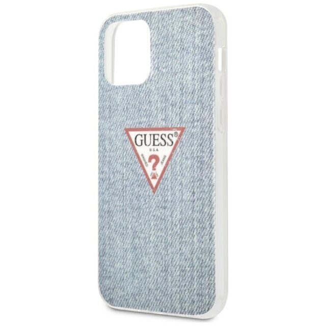 Guess GUHCP12MPCUJULLB iPhone 12/12 Pro 6,1" light blue hardcase Jeans Collection - imagine 6