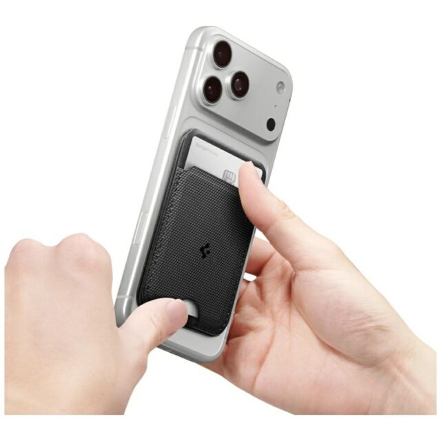 Magnetyczny portfel Spigen S314-3 Slim    Fold Tripod MagSafe czarny - imagine 5