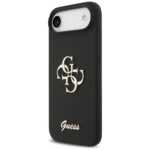Guess Silicone Big 4G Script case for iPhone Air black - imagine 2