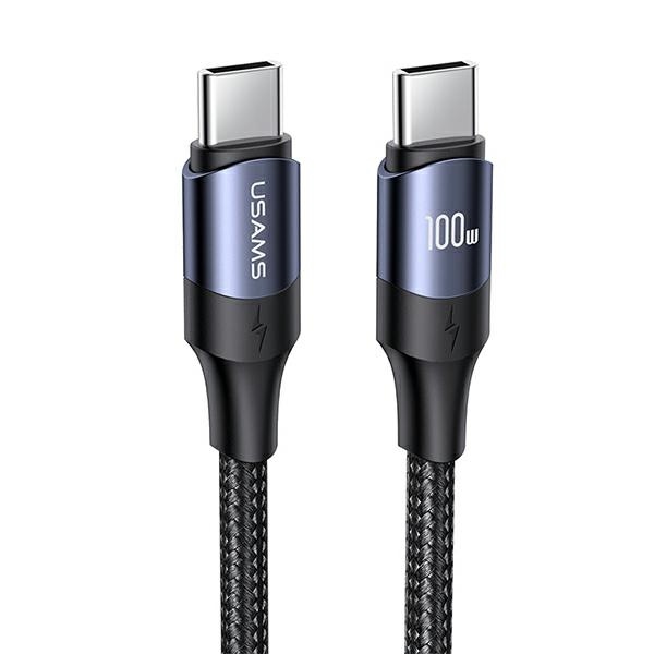 cps-73aded1edbb4873880a943144b44e1f5-2025-12-07-08-40-00 USAMS U71 USB-C to USB-C Cable 3m 100W PD Fast Charge black SJ526USB01 (US-SJ526) - imagine 1