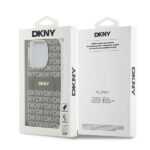 DKNY DKHMP15LHRHSEE iPhone 15 Pro 6.1" inch beige hardcase IML Mono & Stripe MagSafe - imagine 8