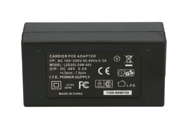 Extralink POE-48-24W | PoE Power supply | 48V, 0.5A, 24W, AC cable included - imagine 3