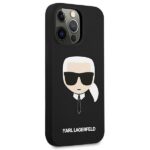 Karl Lagerfeld KLHCP13XSLKHBK iPhone 13 Pro Max 6,7" black hardcase Silicone Karl`s Head - imagine 4