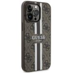 Guess GUHMP13LP4RPSW iPhone 13 Pro / 13 6.1" brown hardcase 4G Printed Stripes MagSafe - imagine 4