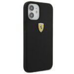 Ferrari FESSIHCP12SBK iPhone 12 mini 5,4" black hardcase On Track Silicone - imagine 4