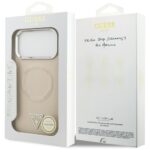Guess Triangle Logo MagSafe Case for iPhone 17 Pro Beige - imagine 8