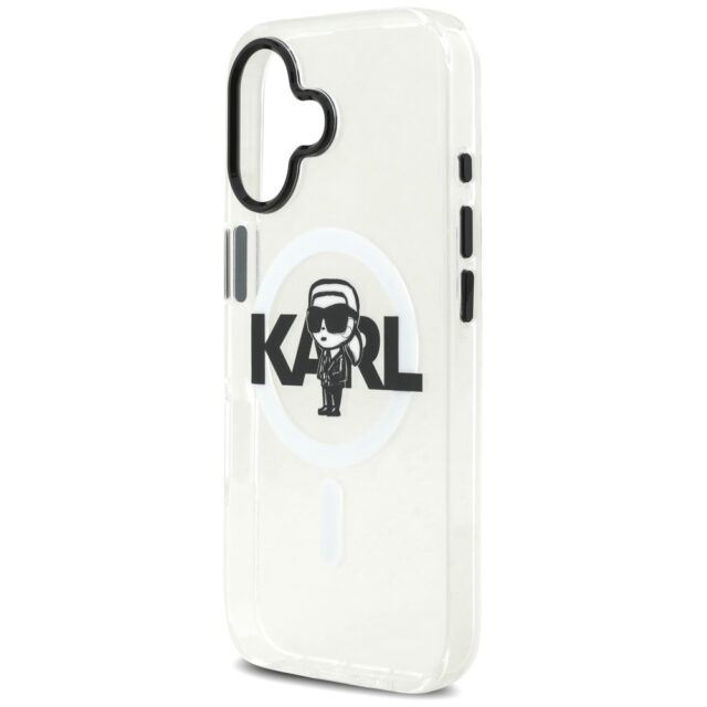 Karl Lagerfeld IML Karl Sketch Logo MagSafe Case for iPhone 17 Clear - imagine 6